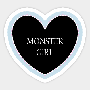 Monster Girl in Black Sticker